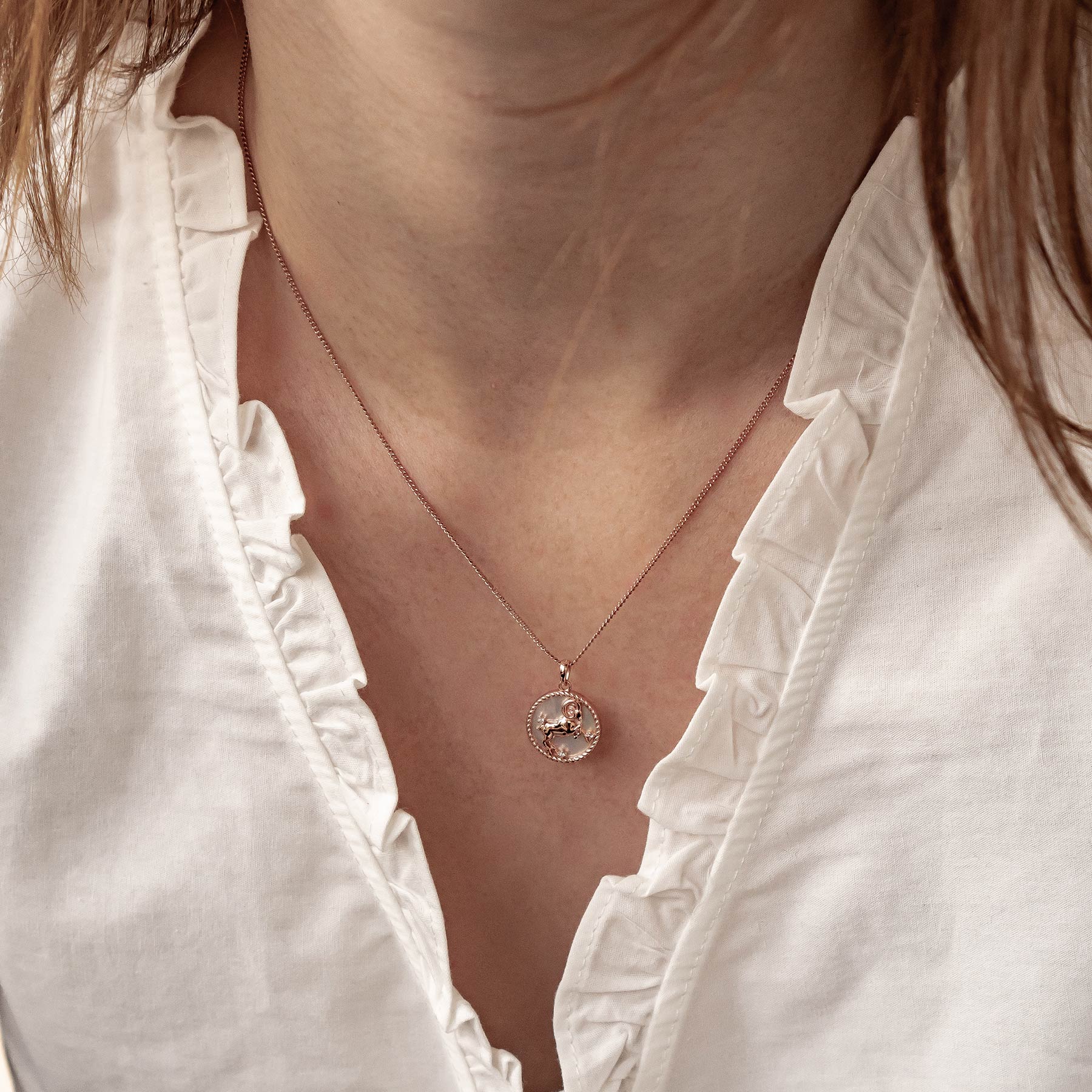 Collier pendentif zodiaque Bélier